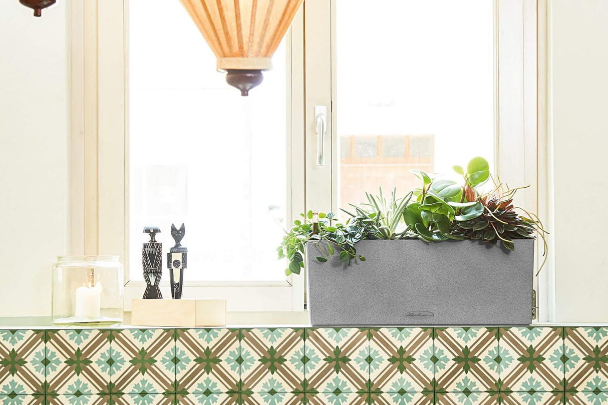 Stone balkonglåda med självbevattning 50 cm