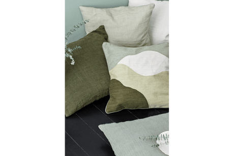 Army linne kuddfodral 50 x 50 cm