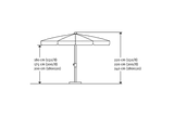 Locarno parasoll med tilt Ø200 cm