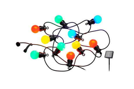 Lucas ljusslinga startpaket - 10 led lampor kulörta