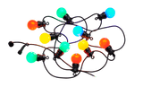 Lucas ljusslinga startpaket - 10 led lampor kulörta