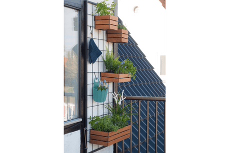 Mille Teaklåda till galler - 30 x 17 cm