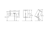 Novara parasoll 190 x 140 cm