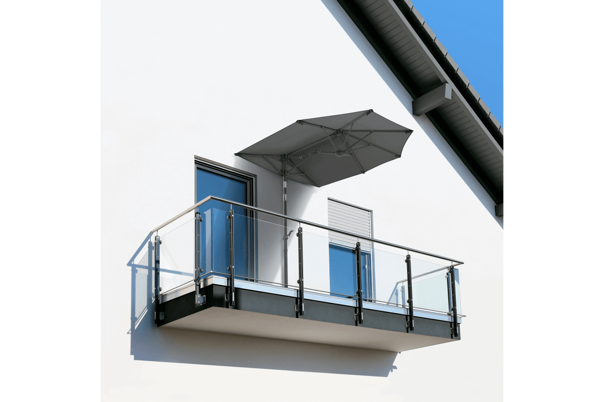 Salerno mezza parasoll med tilt 150 x 150 cm