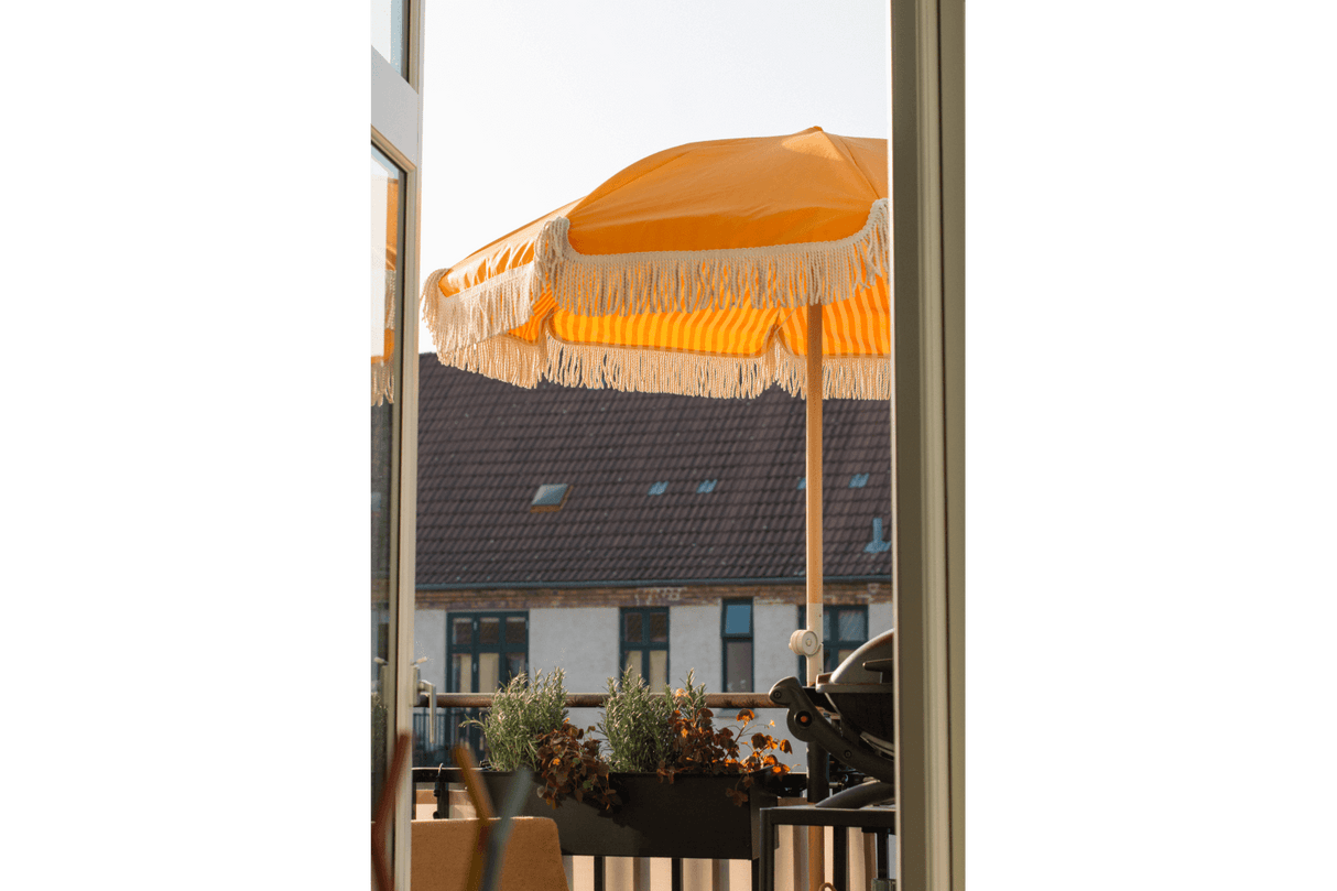 Sally dubbelsidig parasoll med tilt Ø155 / Ø180 cm