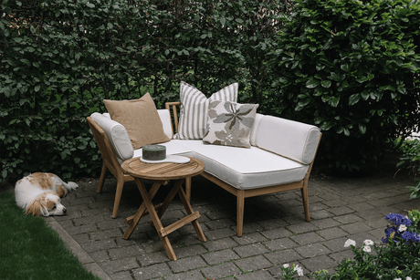 Sienna teak loungesoffa - hörna