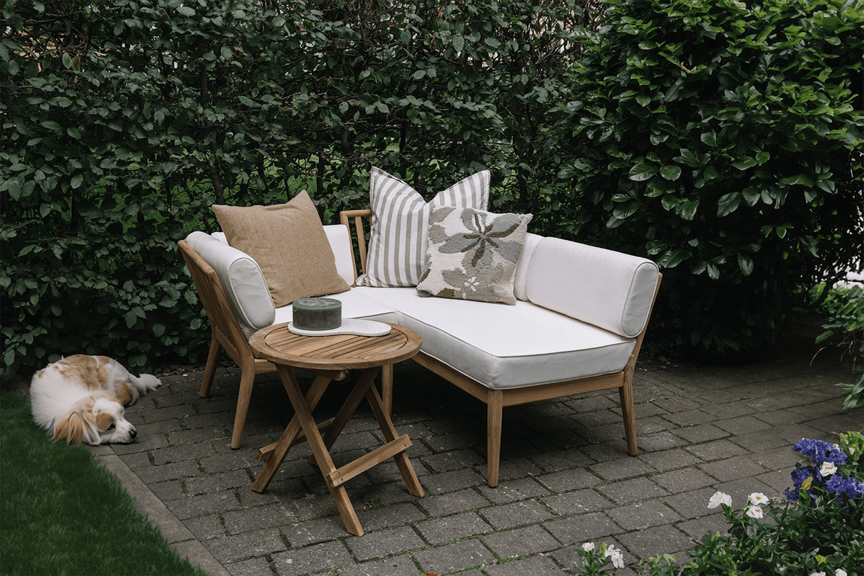 Sienna teak loungesoffa - vänster