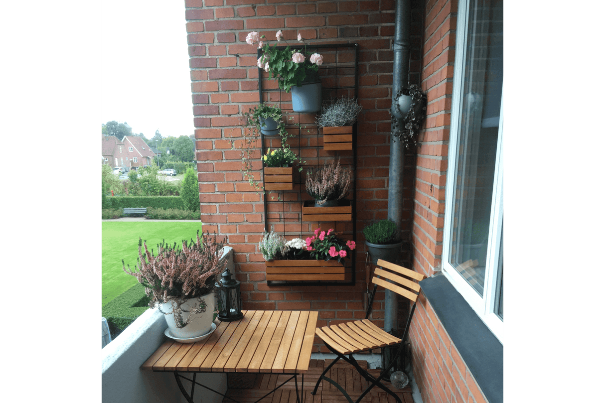 Mille Teaklåda till galler - 50 x 21 cm