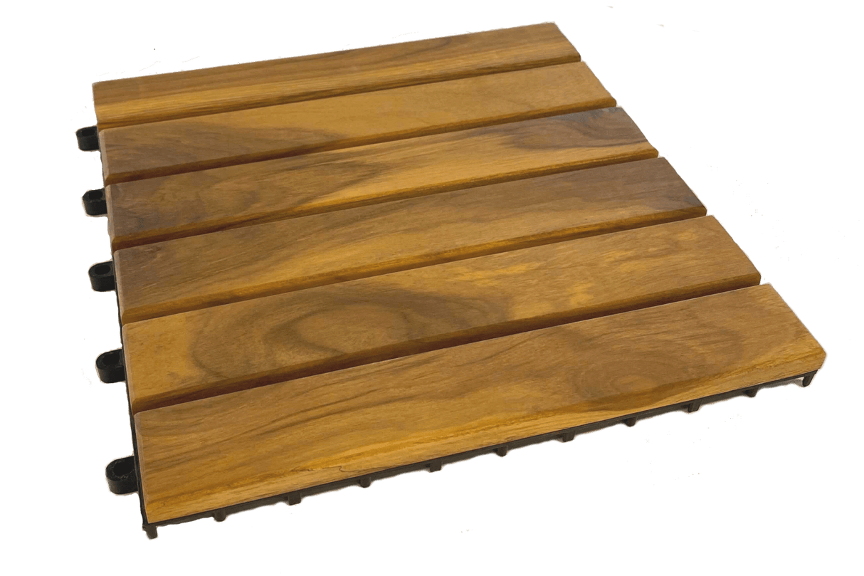 Sandra teakgolvplattor