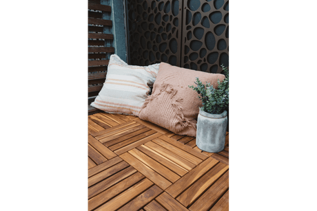 Sandra teakgolvplattor