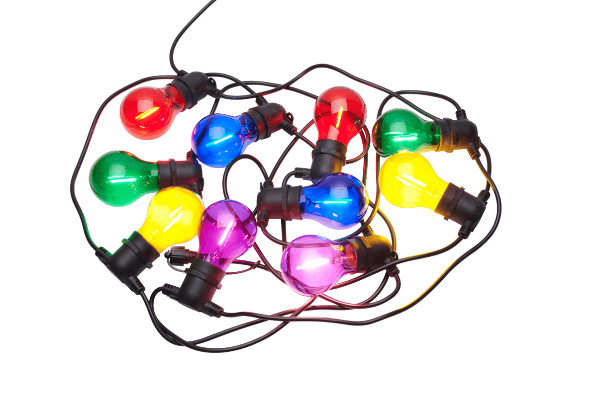 Tobias ljusslinga startpaket - 10 led lampor kulörta